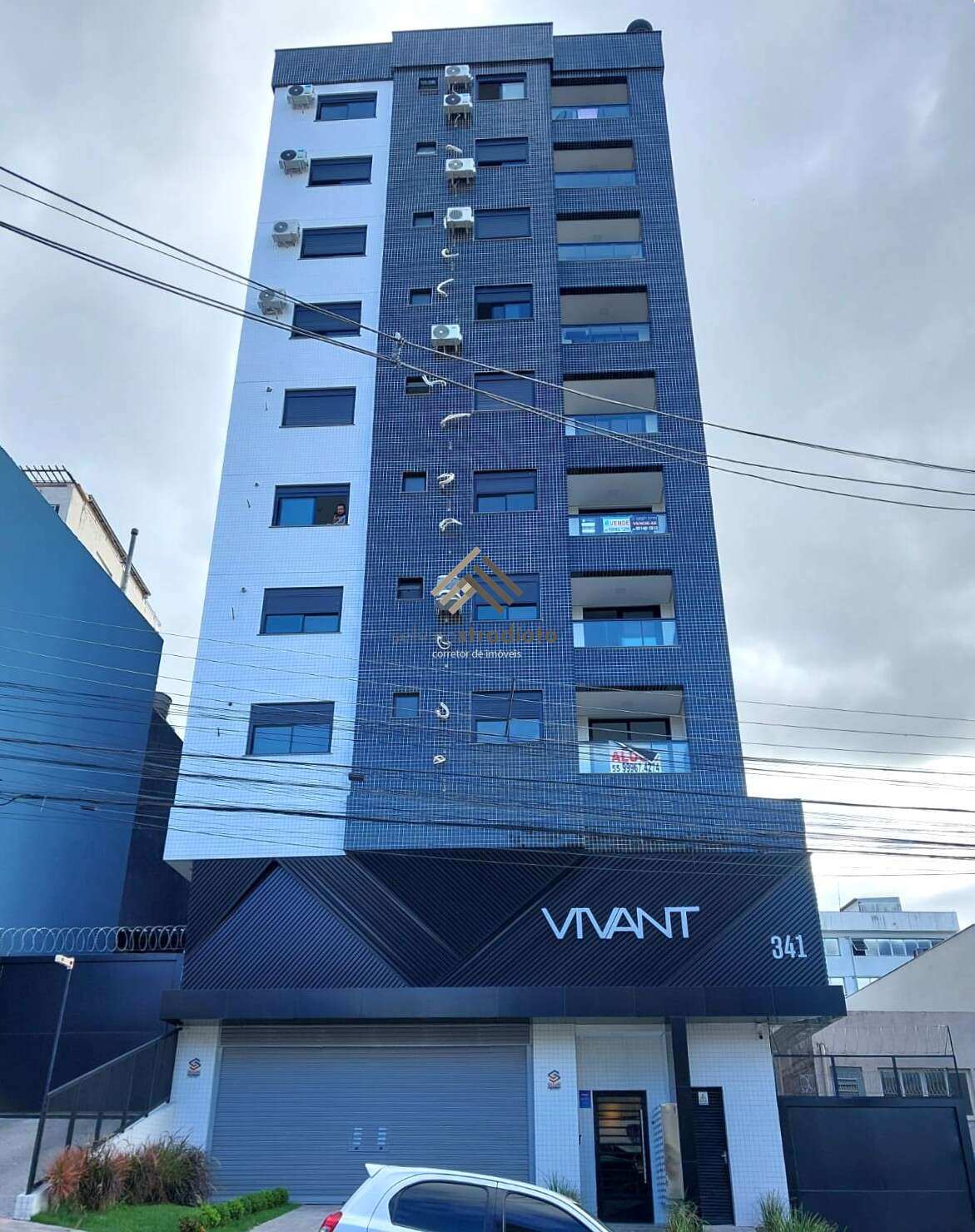 Apartamento à venda, no Res. Vivant em Santa Maria, Centro, com 1 quarto, 31,75m²